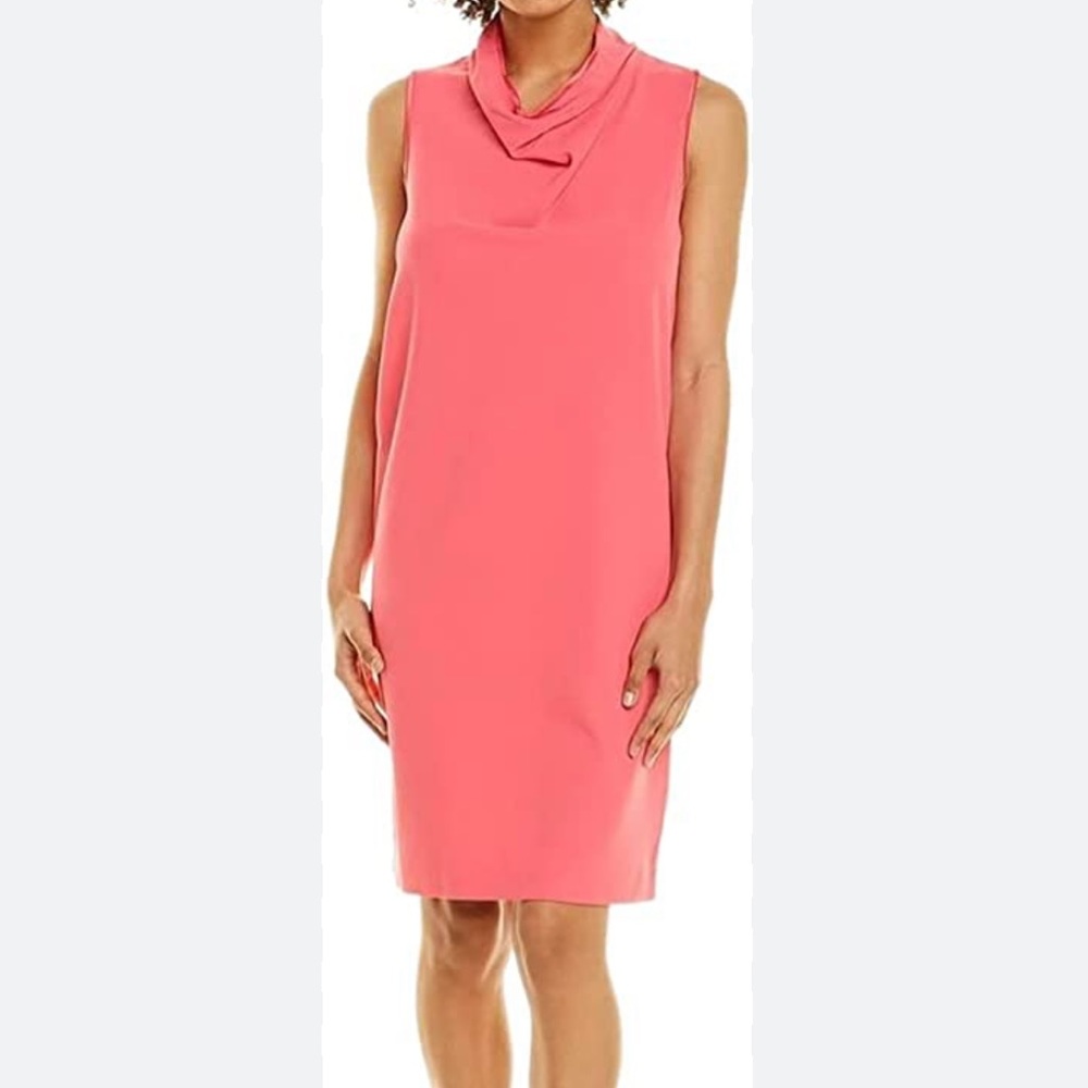 EUC Anne Klein size S magenta cowl neck dress - Picture 10 of 10